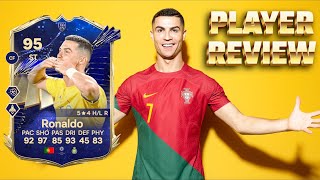 ¡LLEGO EL TOTY MAS ESPERADO REVIEW CRISTIANO RONALDO TOTY 95 EAFC 24 FIFA 24 [upl. by Edmead]