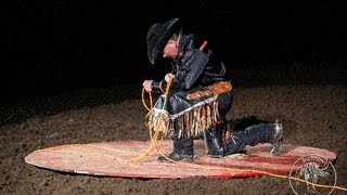 Western Trick Rope Artist Texas Jack Fulbright  Bullride Mania  Harrisburg Pa April 2013 [upl. by Ingrim]