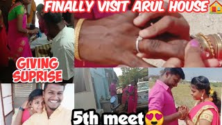 5th Meet❤️ suprising moments ❤️ Finnally visit Arul house 🏠 Laksarul 😘 [upl. by Lacsap341]