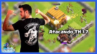 PASION con ATACANDO TU ALDEA TH 1 al 7  92  CLASH OF CLANS [upl. by Engapmahc]