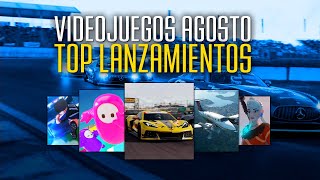 Los 10 MEJORES VIDEOJUEGOS que salen en AGOSTO  TOP LANZAMIENTOS de JUEGOS del mes [upl. by Narda]