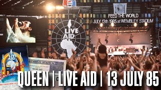 Queen  Live at Live Aid London 13th July 1985 [upl. by Ryon]