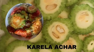 KARELA ACHAR RECIPE  nepali style  simple and healthy recipe  plz try [upl. by Balthazar]