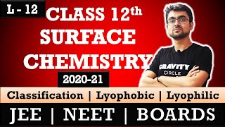 Surface Chemistry  Classification of Colloids  Lyophobic  Lyophilic Colloids  L12  JEE  NEET [upl. by Dobb]