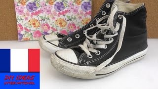 Rendre des converses usées comme neuves  restaurer des chaussures  DIY coup de jeune [upl. by Nye]