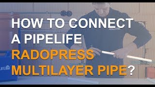 How to connect the Pipelife Radopress multilayer pipe [upl. by Eugirne]