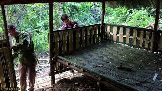 Beds and partitions for new shelters Survival in the Tropical Rainforest  Part 3 [upl. by Hermione]