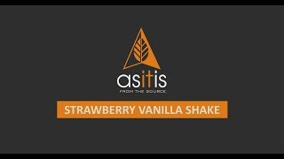 How to make Strawberry Vanilla Shake using ASITIS Whey Protein [upl. by Heater]