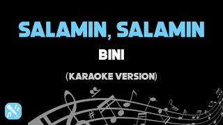 Salamin Salamin  Bini Karaoke Version HD [upl. by Ophelia]