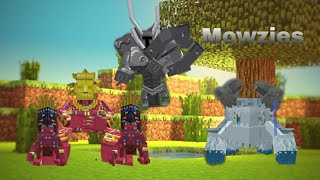 Unofficial Mowzies mobs addonshowcase mcpe 모우지 몹 애드온쇼케이스 mcpe [upl. by Eibbil781]