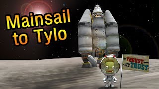 Tylo and back using ONLY the Mainsail engine  KSP 13 [upl. by Loella]