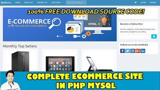 Complete ECommerce System in PHP MySQL Reupload  Free Source Code Download [upl. by Vorster179]