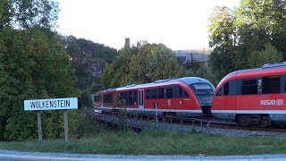 die ERZGEBIRGSBAHN PtV  von Wolkenstein nach Warmbad Kurort \\ [upl. by Tarsuss]