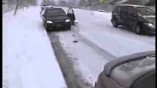 Amazing Car Accidents In The Snow [upl. by Atineb]