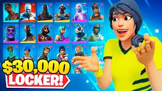 Our 30000 Fortnite Locker Tour [upl. by Ilyah368]