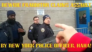 Newbie Frauditor Claims Assault by New York Police Officer  HAHAHA [upl. by Pennebaker]