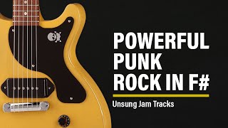 Powerful Punk Rock Guitar Backing Track Jam in F Major [upl. by Ennahoj]