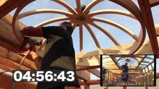 Dome Ceiling Construction in 4 minutes and 58 seconds Universal Dome Kit [upl. by Storfer832]