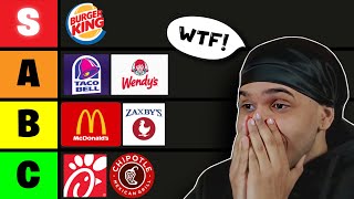 Some Of The WORST Takes I Have Ever Heard Fast Food Tier List [upl. by Ennaus]