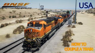 how to couple a train  train coupling  bnsf trains  loco pilot  usa [upl. by Friedberg]