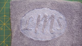 Brother PE Design Next Embossed Towels Lesson 36 [upl. by Nahtad]