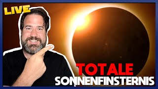 TOTALE SONNENFINSTERNIS 2024 live DAS astronomische Ereignis des Jahres [upl. by Ainet]