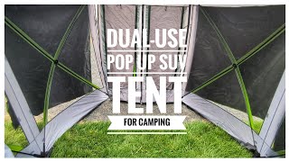 DualUse Pop up SUV Tent for Camping [upl. by Etnovaj]