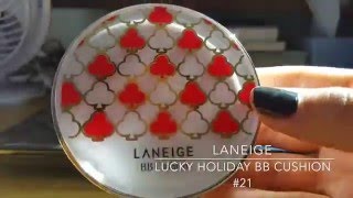 Laneige Lucky Holiday BB Cushion Demo [upl. by Holsworth560]