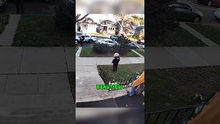 Chicago Cop Couldn’t Control Himself Around Halloween Decorations 😂 shorts [upl. by Mani842]