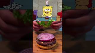 How To Make A Krabby Patty shorts food spongebob [upl. by Assiralc942]