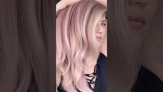 Rose Pearl Blonde dual color highlight in one step GuyTang Mydentity LiftMeUp [upl. by Yenahpets]