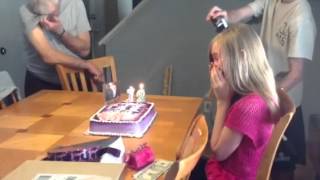 Birthday surprise 2012  Justin Bieber Tickets [upl. by Norvan]