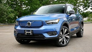 2021 Volvo XC40 Recharge Pure Electric P8 Review  Walk Around and Test Drive [upl. by Ynor]