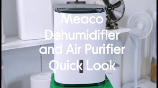 MEACO MeacoDry Arete One 12L Dehumidifier amp Air Purifier  Quick Look [upl. by Osber]