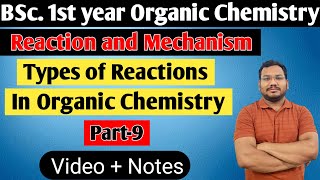 Types of Organic Reactions  Addition Reactions  Organic Chemistry  BSc 1st year  By Pankaj Sir [upl. by Eenitsed628]