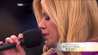 Kelly Clarkson  My Country Tis Of Thee  Second Barack Obama Presidential Inauguration [upl. by Adela]