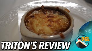 Tritons Dining Review on The Disney Wonder with Petes Favorite French Onion Soup [upl. by Ruben486]