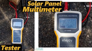 Solar Panel MultimeterTester Elejoy Solar Panel Test 060V [upl. by Ikciv388]