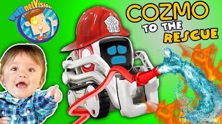 ROBOT SAVES BABY COZMO Playtime Artificial Intelligence Super Computer FUNnel VisION Fun [upl. by Ahsaten]