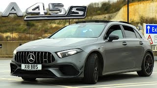 MY MERCEDES AMG A45S WALKAROUND TOP SPEC 2022 4MATIC PLUS MOUNTAIN GREY [upl. by Zeculon]