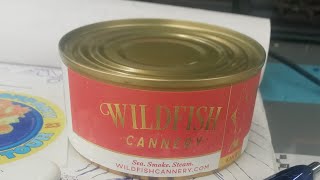 Wild Fish Cannery smoked king salmon review whew [upl. by Ylelhsa]