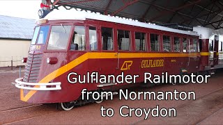 Gulflander Railmotor from Normanton to Croydon [upl. by Siclari]