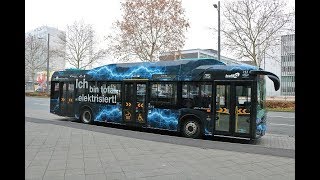 Elektrobus Mitfahrt im neuen VGFICB Solaris Urbino 12 Electric Wagen 233 auf der Linie 75 [upl. by Cleave]