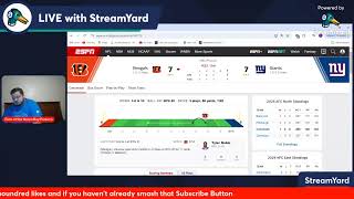 Cincinnati Bengals vs New York Giants  Live NFL Watch Stream amp Fan Chat [upl. by Ideih]