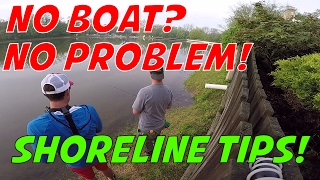 Helpful tips on how to catch bass from shore on public lakes and ponds [upl. by Haraz]