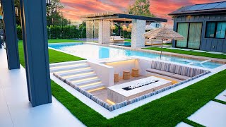 5 Wow Factor’ Features In This 600000 Backyard Makeover [upl. by Aicilf]