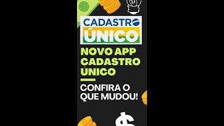 NOVO APLICATIVO CADASTRO ÚNICO CONFIRA AS NOVIDADES [upl. by Ahtis]