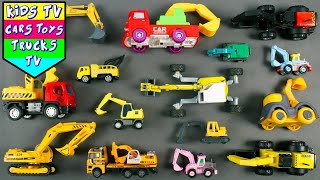 Learn About Construction Vehicle Excavator for Kids [upl. by Dnaleel]