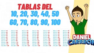 TABLAS DEL 10 20 30 40 50 60 70 80 90 y 100 Super facil  Para principiantes [upl. by Dahlstrom]