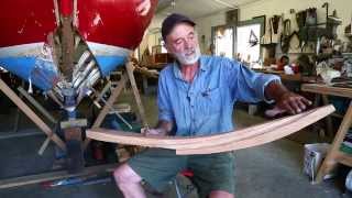 Part 6  Wooden boat repair  Installing the forefoot on a Herreshoff 12 12 [upl. by Adan]